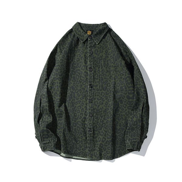 

2020 men's winter autumn european american retro loose long-sleeved fashion casual all-match shirts hip-hop jackets c1212, White;black