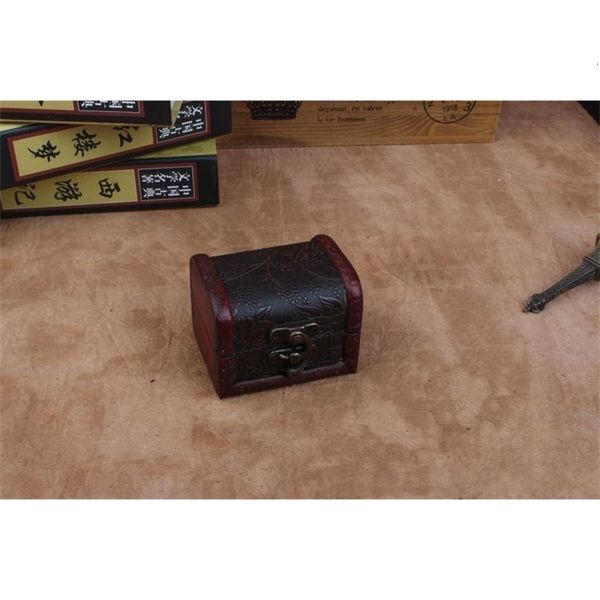 

jewelry 100pcs vintage box organizer storage shipping case mini wood flower pattern metal container handmade wooden
