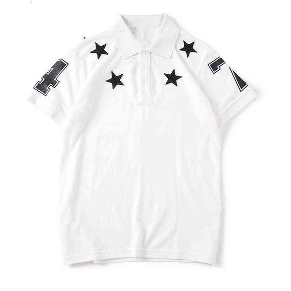 

men's t-shirt fashion arrival mens t shirts men women shirts star pattern print stylist te size s-xxl, White;black