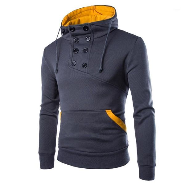 

men's hoodies & sweatshirts men autumn long sleeve patchwork hoodie hooded sweatshirt tee outwear blouse drop1, Black