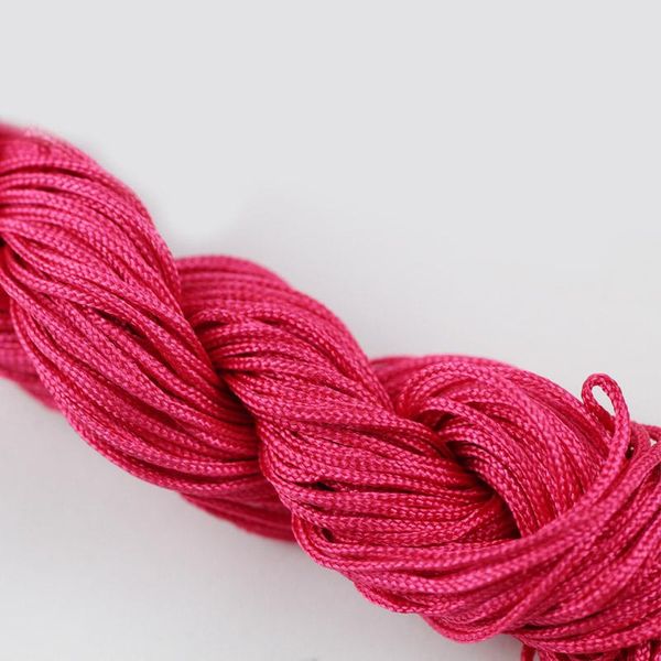 

jhnby 1мм сатин rattail бисероплетение нейлон китайский узел плетеной веревки шнура thread струнные diy ожерелья браслеты изготовление ювели