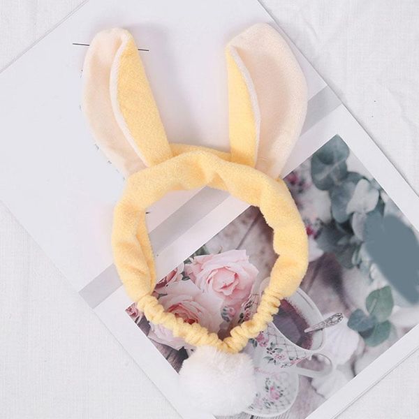 

women stretch hair band face washing makeup headband children's bow ear tiara cat rabbit ears headdress cartoon hair accessories q sqck