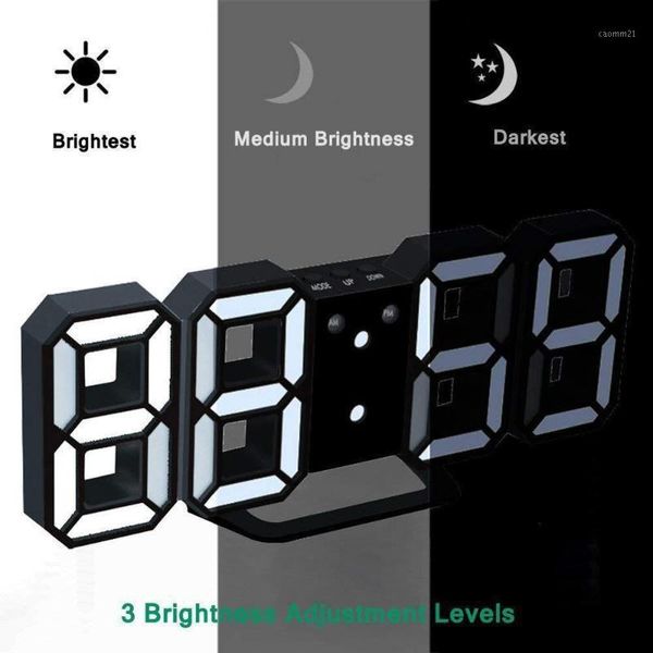 

modern wall clock timer 3d led digital wall clock temperature1