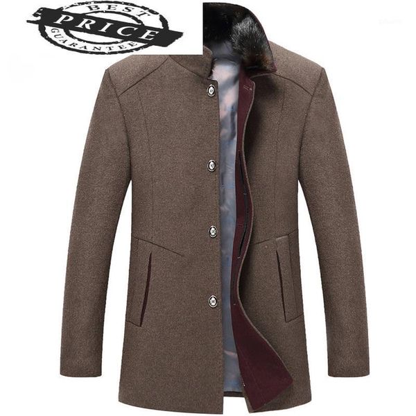 

coat winter coat men wool thick windbreaker woolen overcoat casaco masculino palto jaket peacoat 6xl jacket 29928-61, Black