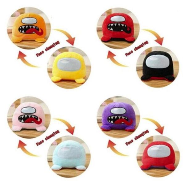 

game among us doll flip double face werewolf kill version cartoon cute reversible plush toy doll accessories