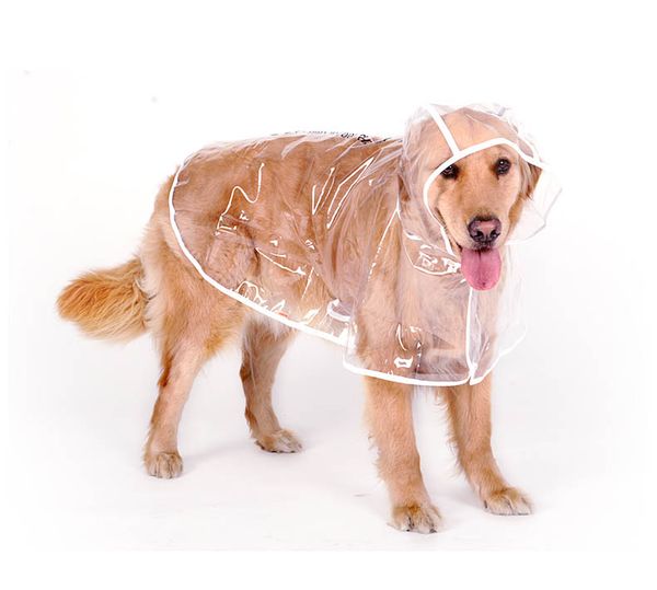 

dog apparel plastic raincoat transparent giant pets rain coat waterproof puppy raincoats rainwear summer pet clothes supplies for large dogs
