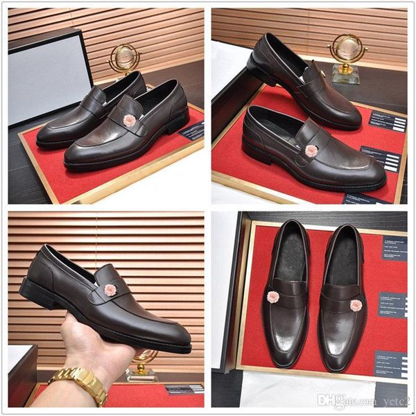 

q4 new japanese classic business shoes for men oxford brisith men's dress shoes gentleman professional office wedding shoes 22, Black