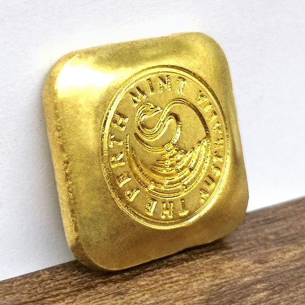 

5pcs/set 1oz gift the australian brass gold plated bullion bar