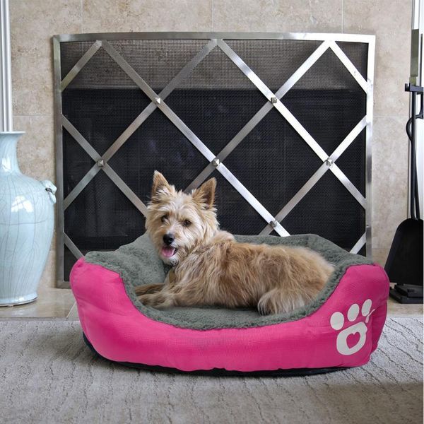

pet sofa dog bed soft fleece warm dog house waterproof bottom for small medium large dogs cats beds hou bbyxuo