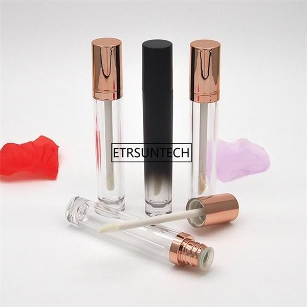 

100pcs 5.5ml empty clear gloss container lip tubes lipstick refillable lipgloss packing bottles f3838