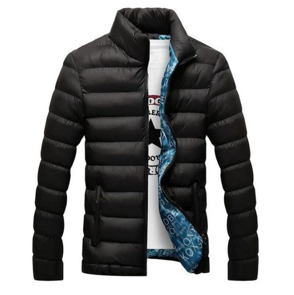 

2021 new fashion collar parka jacket mens thick jackets and coats men winter l7z2, Black