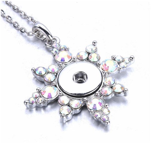 

boom life new snap button jewelry necklaces crystal rhinestone flower owl 18mm snap necklace diy snap jewelry necklace bbykdx, Silver