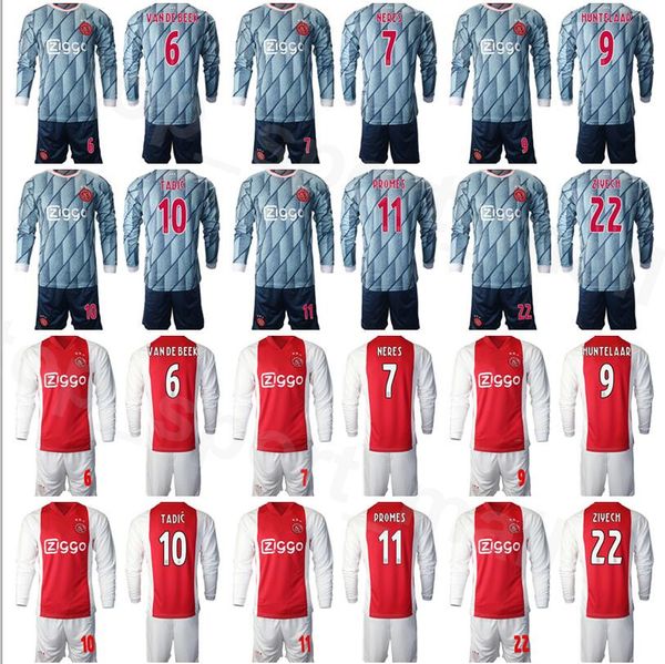 

2020 наборы shirt 2021 ajax с длинным рукавом джерси футбол набор afc амстердам тадич траоре klaassen промес мартинес huntelaar ekkelenkamp, Black