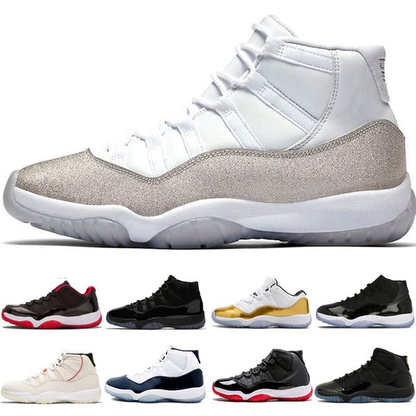 

low 11 high 11s basketball shoes men women metallic-silver cool grey concord low legend blue infrared low navy gum new arri