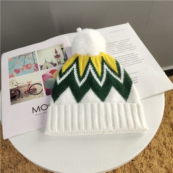 

9gzj acrylic and man2new women button knitted hats winter warm 2020women wool cap with ball fashion casual fashion bonnet cap bobble fleece, Brown;gray