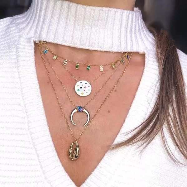 

wholesale fashion women lady jewelry choker 41+5cm gold color sea shell dangle girl mini small cute lobster delicate necklaces, Silver
