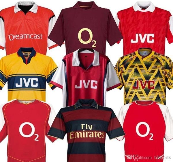 

highbury shirt jerseys soccer pires henry reyes 2002 04 retro jersey 2005 98 99 bergkamp 94 95 adams long sleeve 96 97 galla, Black;yellow