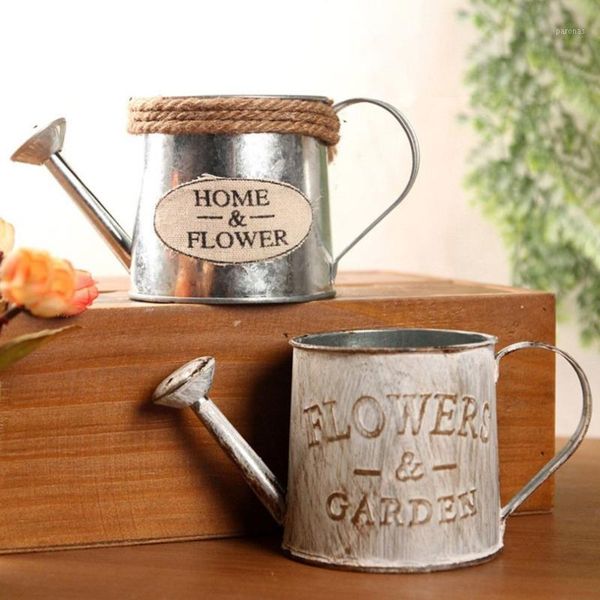 

watering equipments unique design iron combination pots planter basket vase flower pot succulent plant mini cactus desk office home decor gi