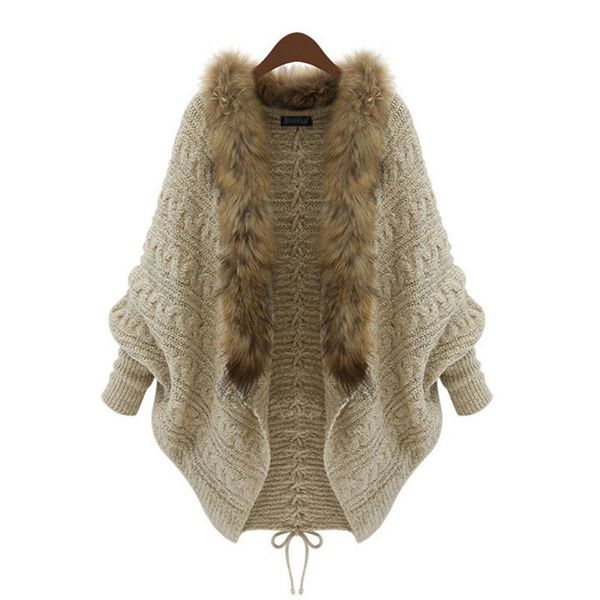 

2020 big loose mesh cardigan bat wool collar blouses, White;black