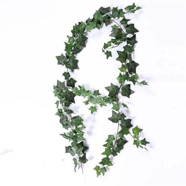 

180 см искусственное искусственное плющевое растение зелень искусственные растения свадебные украшения сада фальшивая ротанговая стена висит