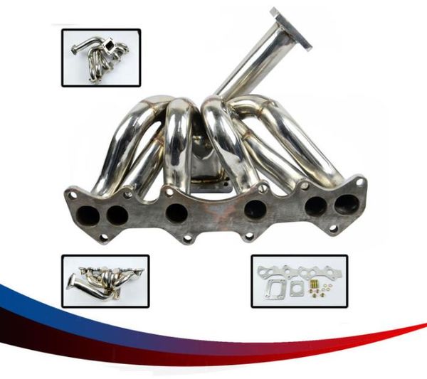 

car modified auto parts turbo exhaust manifold for toyota pqy3518 made of high-quality t-304 polished stainless steel alloy material
