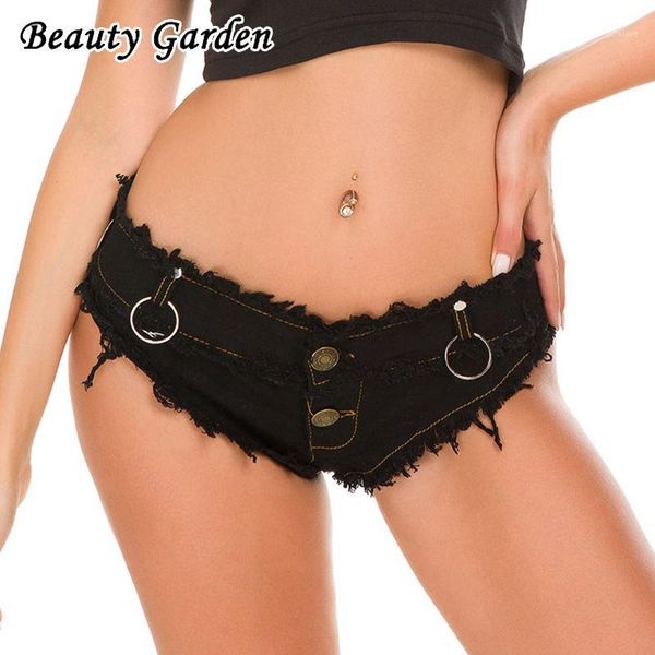 

beauty garden women fashion solid jeans shorts club wears button candy colors bleached hole jeans shorts for women1, Blue