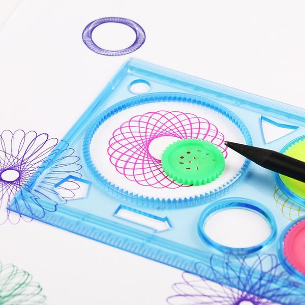 

1pc spirograph geometric ruler drafting tools stationery for students drawing set learning art sets creative gift for kids wyq wmtnkt