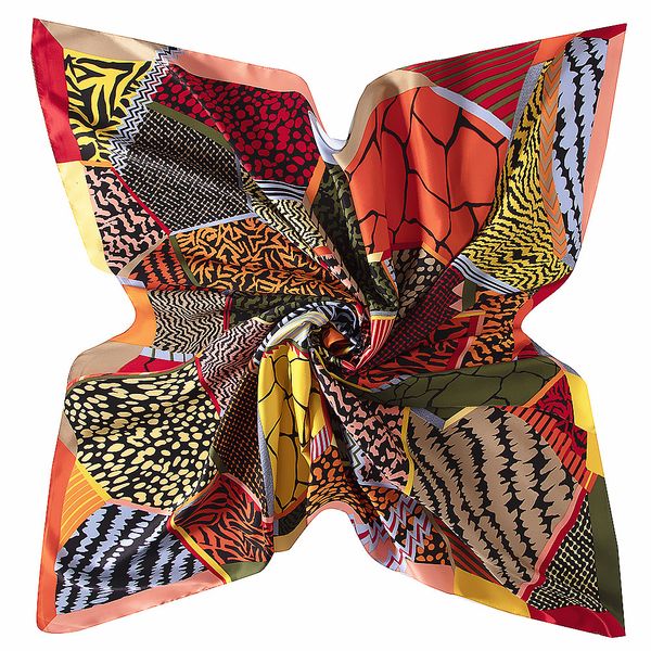 

100% twill silk women scarf 130*130 handmade spain print square scarves vintage foulard female silk hijab lady bandana gift silk shawl, Blue;gray