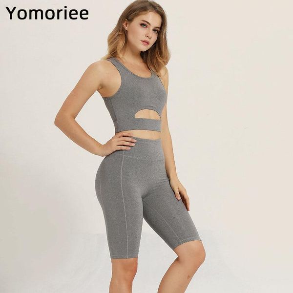 

yoga outfits women set bra solid color sportswear high waist bulifting gym sport workout running training gymwear yomoriee, White;red