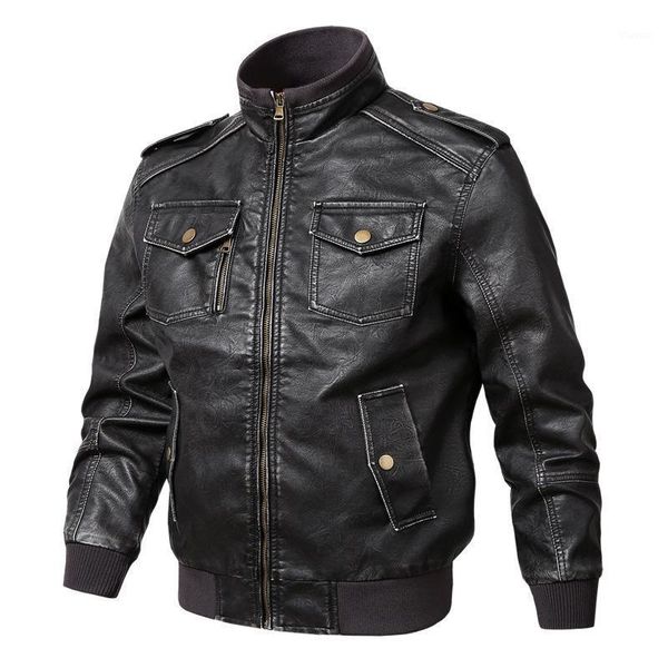 

vintage leather coat man1, Black