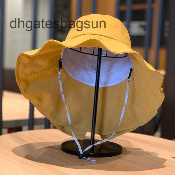 

brand cap and carves 2022 sunshade hat female korean bow fisherman summer cycling uv proof large brim thin sun 8f14, Blue;gray