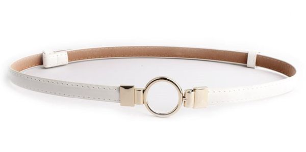 

новый дизайн тонкие ремни серебряные pu патентное кожаное платье женщин регулируемые пояса золотые круг металлические пряжки сплава отрегули, Black;brown