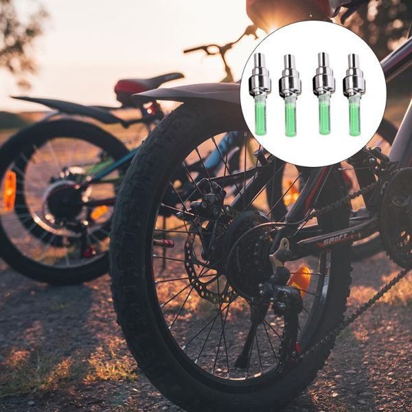 

4 pcs led bike wheel bulb cap colorful bike wheel lights