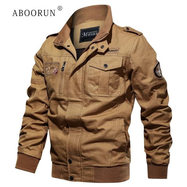

aboorun men's casual jackets fashion patchwork bomber jackets plus size 6xl spring army coat for male r249, Black;brown