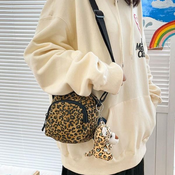 

women girl cartoon canvas shoulder messenger small crossbody bag satchel tote purse
