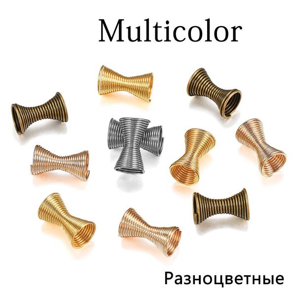 

30 шт. металлическая весенняя воронка формы spacer beas caps builing diy выводы конечных крышек бусинки стопперы для ювелирных изделий аксес