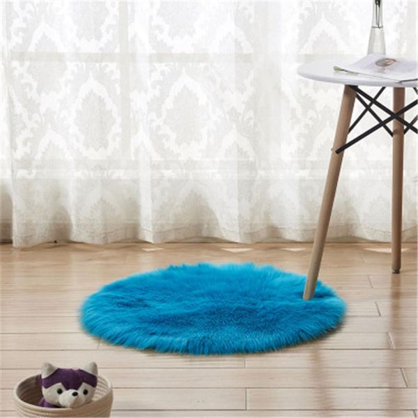 

carpets round carpet imitation australian sheepskin wool blanket living room coffee table mats children's cushion bedroom yoga