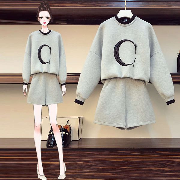 

large women's clothing autumn winter 2020 new style foreign style, age reduction and skinny suit, Black
