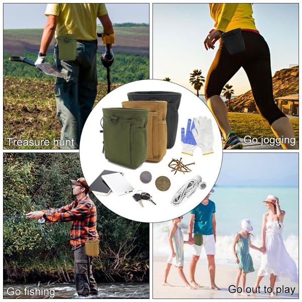 

metal detectors detecting gold finds bag multipurpose digger pouch for pinpointing detector waist pack tools shovel find