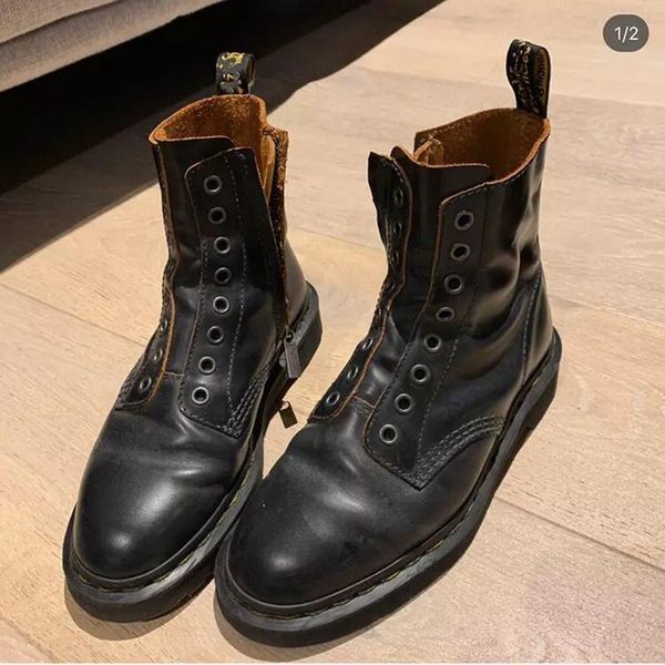 

2020 new winte shoes women'a ankle boots pu leather metal decoration motorcycle boots women's shoes botas mujer, Black