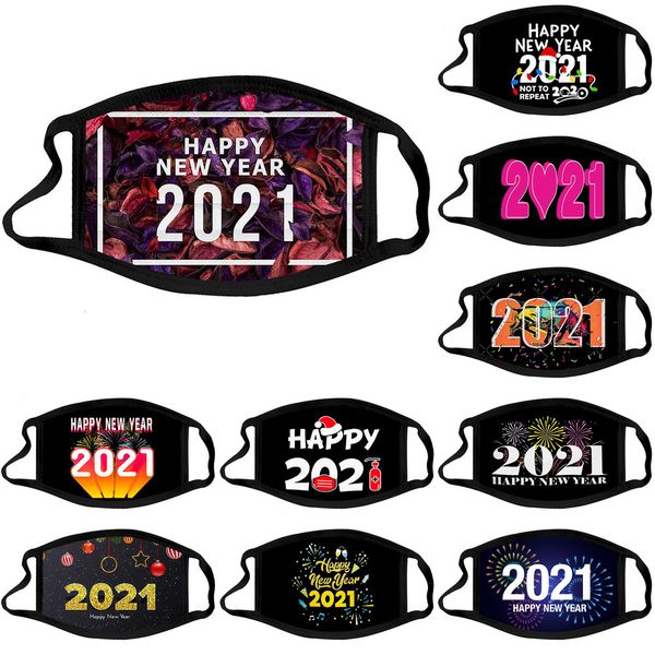 

designer washable factory mask cotton 2021 face mouth masks boys girls happy new year dustproof haze facemask 3 pkb5d