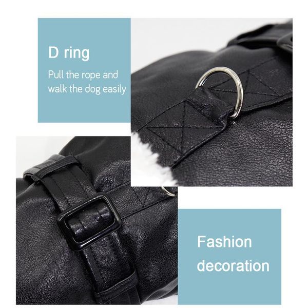 

pet dog clothes winter warm dogs jacket waterproof puppy leather coat pets clothing for chihuahua french bulldog ropa pa bbyone