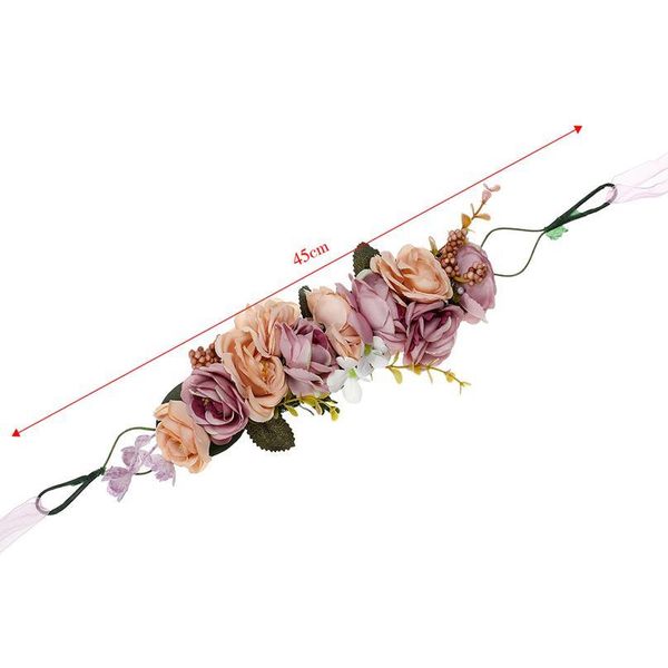 

haimeikang wedding flower crown bridal headband floral hair wreath ribbon maternity girl headwear hair accessories f qylhje