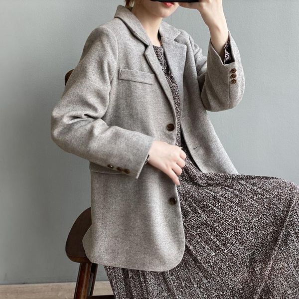 

women's winter cotton wadded blazer suit 2021 korean style loose casual warm thick coats ladies office business coat, White;black