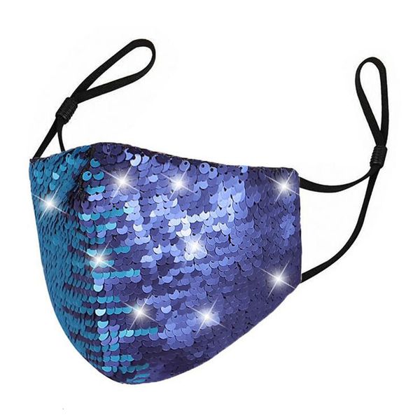 

colorful fashion bling face child personality dust-proof breathable sequins protective mask new reusable cycling masks