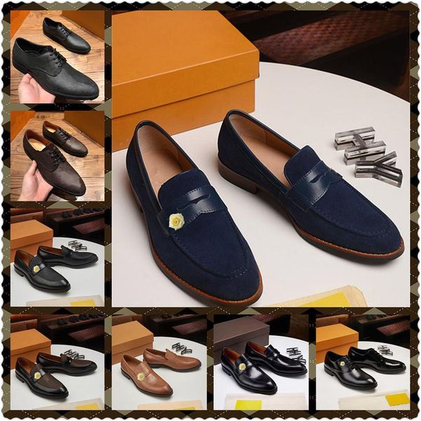 

a1 fashion leather retro dress men shoes formal wedding party shoes men business luxury brogue shoes men oxfords, Black