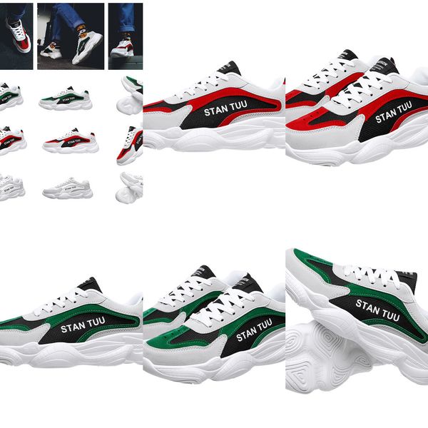 

2020 lace cool designe soft black plush good man boy men boots mens sneakers trainers outdoor walking shoes, White;red