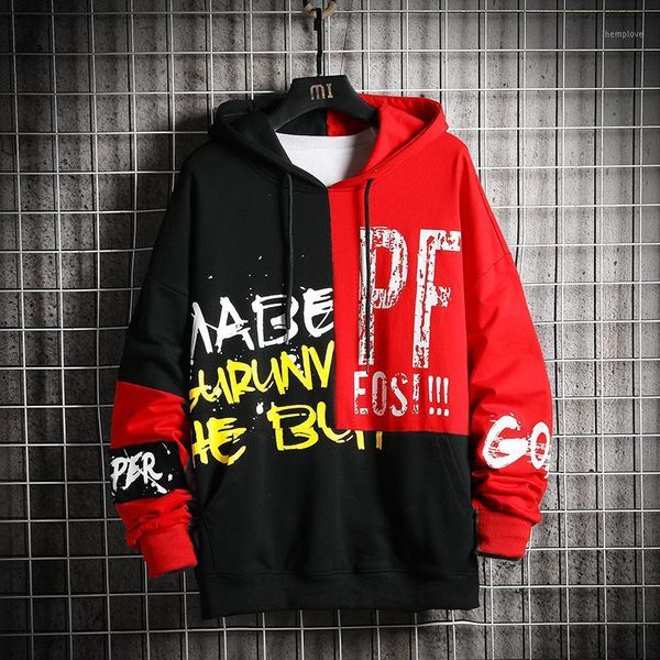 

2020 unique design men hoodies sweatshirt male hip hop harajuku japanese streetwear mens outwear yjj481, Black