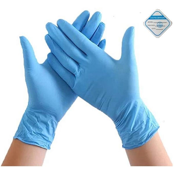 

nitrile box time 100pcs/ one rubber comfortable disposable exam powder gloves light blueoutletk34u