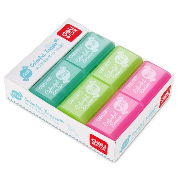 

1pc kawaii office erasers jelly colored soft durable rubber eraser school papelaria material kids supplies h wmtubf